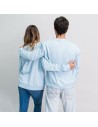 Sudadera sin Capucha Unisex Stitch Azul claro | Tienda24 Tienda24.eu