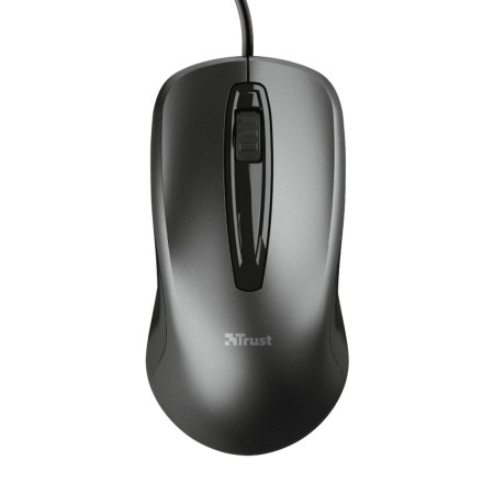 Mouse Trust Carve Black Monochrome | Tienda24 Tienda24.eu