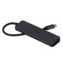 Hub USB Unitek H1107Q Schwarz | Tienda24 Tienda24.eu