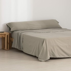 Juego de Sábanas SG Hogar Taupé Cama de 180 de SG Hogar, Sábanas y fundas de almohada - Ref: S9802928, Precio: 39,70 €, Descu...