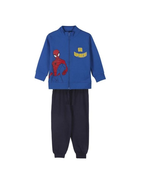 Chándal Infantil Spider-Man Azul | Tienda24 Tienda24.eu