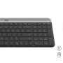 Teclado y Ratón Logitech MK470 Gris Grafito Qwerty US | Tienda24 Tienda24.eu