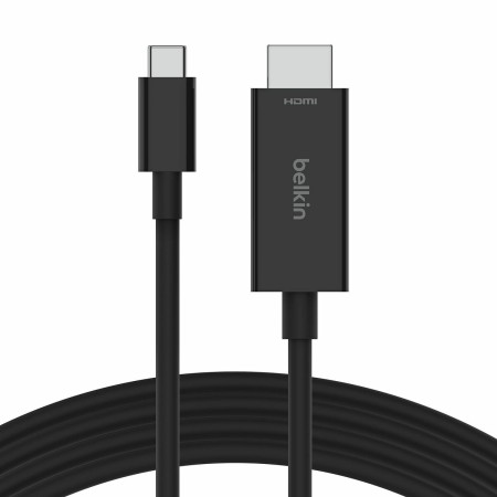 Cabo USB-C para HDMI Belkin AVC012bt2MBK Preto 2 m | Tienda24 Tienda24.eu