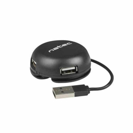 Hub USB Natec Bumblebee Negro (1 unidad) | Tienda24 Tienda24.eu