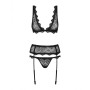 Lace Underwear Set Obsessive Emperita Black S/M by Obsessive, Lingerie Sets - Ref: M0400858, Price: 22,57 €, Discount: %