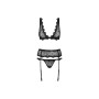 Conjunto de Lingerie com Renda Obsessive Emperita Preto S/M | Tienda24 - Global Online Shop Tienda24.eu