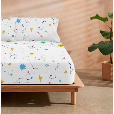 Fitted bottom sheet Decolores Cosmos Multicolour 180 x 200 cm | Tienda24 - Global Online Shop Tienda24.eu