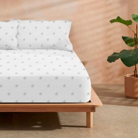 Fitted bottom sheet Happy Home LISOS COTTON Soil Single | Tienda24 - Global Online Shop Tienda24.eu