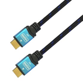 Câble HDMI Aisens A120-0356 1 m Noir/Bleu 4K Ultra HD de Aisens, Câbles HDMI - Réf : S9900440, Prix : 4,73 €, Remise : %