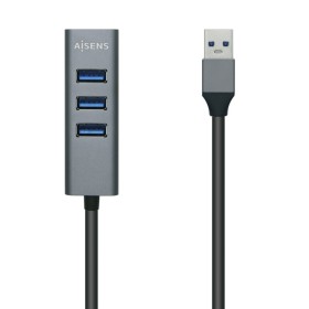 Hub USB Aisens A106-0507 Cinzento Alumínio (1 Unidade) de Aisens, Hubs de rede - Ref: S9900988, Preço: 10,54 €, Desconto: %