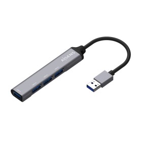 Hub USB Aisens A106-0540 Cinzento (1 Unidade) de Aisens, Hubs de rede - Ref: S9900989, Preço: 11,60 €, Desconto: %