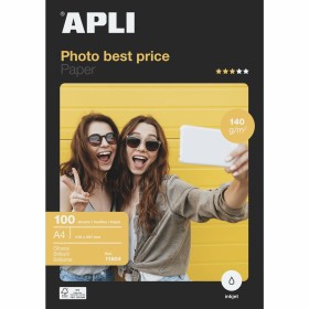 Papier Photo Glacé Apli 11804 de Apli, Papier d'impression - Réf : S9901296, Prix : 13,84 €, Remise : %