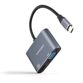 Adaptador USB-C para VGA/HDMI NANOCABLE 10.16.4303 Cinzento 4K Ultra HD de NANOCABLE, Cabos HDMI - Ref: S9904842, Preço: 13,1...