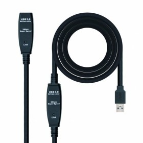 Cable Alargador USB NANOCABLE 10.01.0312 Negro 10 m de NANOCABLE, Cables USB - Ref: S9904896, Precio: 37,68 €, Descuento: %