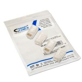 Connecteur RJ45 Catégorie 5 UTP NANOCABLE 10.21.0102-100 100 pcs Transparent de NANOCABLE, Câbles Ethernet - Réf : S9905260, ...