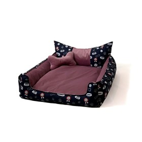 Cama para mascota GO GIFT Gris 95 x 95 x 70 cm | Tienda24 Tienda24.eu