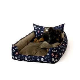 Cama para cães GO GIFT XL Azul 80 x 10 x 80 cm | Tienda24 Tienda24.eu