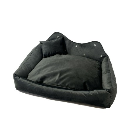 Cama para mascota GO GIFT L Grafito 52 x 1 x 42 cm | Tienda24 Tienda24.eu