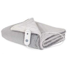 Couverture Chauffante Orbegozo MAH 2050 Blanc Blanc/Gris Microfibre de Orbegozo, Couvertures électriques et chauffe-matelas -...