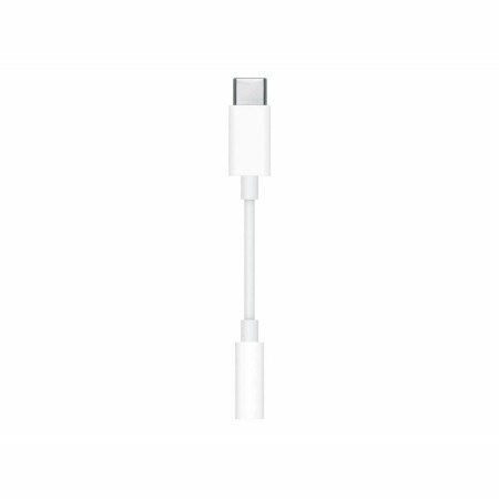 Adaptador USB-C para Jack 3.5 mm Apple MU7E2ZM/A Branco | Tienda24 Tienda24.eu