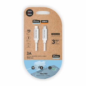 Câble USB-C vers Lightning Tech One Tech TEC2203 Blanc 1 m (1 Unité) de Tech One Tech, Câbles Lighting - Réf : S9907623, Prix...