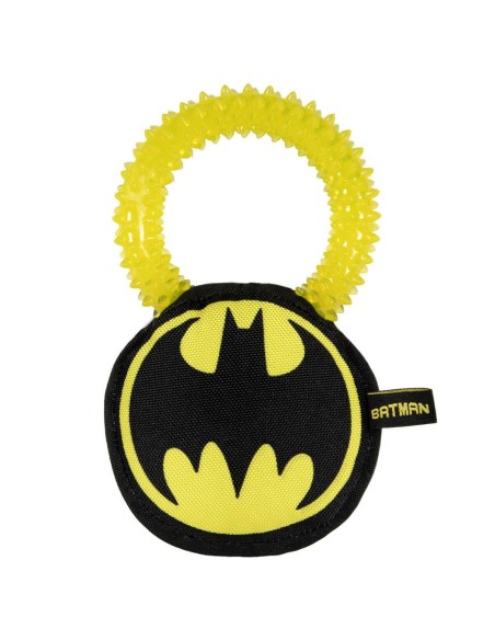 Brinquedo para cães Batman Amarelo 100 % poliéster | Tienda24 Tienda24.eu