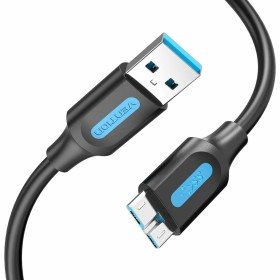 USB-C Cable to USB Celly USB-C2M Black 2 m | Tienda24 - Global Online Shop Tienda24.eu