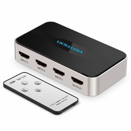 Switch HDMI Vention AFFH0 Cinzento | Tienda24 - Global Online Shop Tienda24.eu