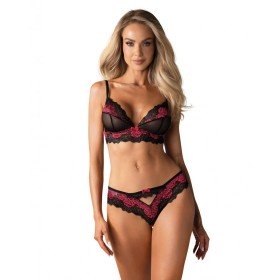 Ensemble de Lingerie Baci Lingerie Garter & Panty Bleu (M/L) | Tienda24 - Global Online Shop Tienda24.eu