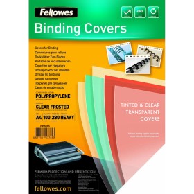 Capas de encadernação Fellowes Futura Transparente A4 Plástico (100 Unidades) de Fellowes, Capas de encadernação - Ref: S9911...