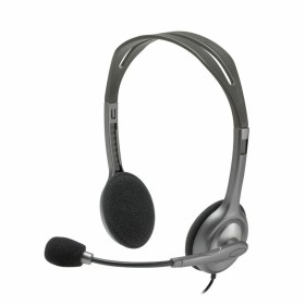 Headphones with Microphone Logitech LGT-H110 Grey by Logitech, Headphones and accessories - Ref: S9912999, Price: 12,91 €, Di...