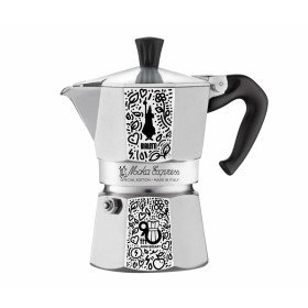 Cafetera Italiana EDM Negro Aluminio 6 Tazas Inducción | Tienda24 Tienda24.eu