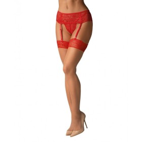 Stockings with Garter Obsessive 838-STO-3 Red S/M by Obsessive, Hosiery - Ref: M0401004, Price: 9,45 €, Discount: %