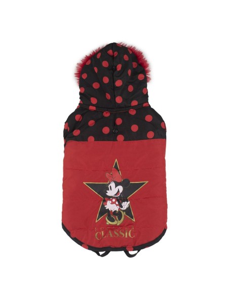 Abrigo para Perro Minnie Mouse Negro Rojo XXS | Tienda24 Tienda24.eu