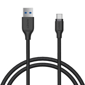 Câble USB-C vers USB Aukey CB-NAC1 Noir 1 m | Tienda24 Tienda24.eu