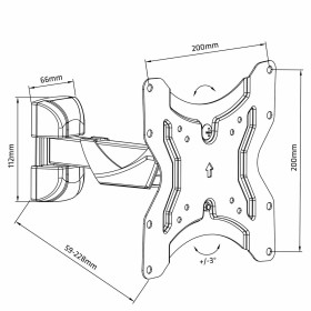 Support de table d'écran V7 DT1RSC 32" | Tienda24 Tienda24.eu