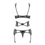 Lace Underwear Set Obsessive Frivolla Black S/M by Obsessive, Bustiers & Corsets - Ref: M0401067, Price: 26,74 €, Discount: %