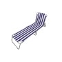 Sun-lounger Marbueno Stripes Blue White 187 x 24 x 55 cm by Marbueno, Sunloungers - Ref: D1400019, Price: 33,71 €, Discount: %