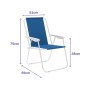 Marbueno Chaise Pliante Acier Assortie Plage et Piscine 59X51X75 cm 10169 de Marbueno, Chaises pliantes - Réf : D1400027, Pri...