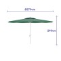 Sunshade Marbueno Green Polyester Steel Ø 270 cm by Marbueno, Parasols - Ref: D1400037, Price: 70,70 €, Discount: %