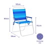 Silla Plegable Marbueno Azul 52 x 80 x 56 cm de Marbueno, Sillas plegables - Ref: D1400043, Precio: 28,99 €, Descuento: %