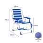 Folding Chair Marbueno Stripes Blue White 53 x 78 x 56 cm by Marbueno, Folding Chairs - Ref: D1400060, Price: 23,01 €, Discou...