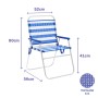 Chaise Pliante Marbueno Rayures Bleu Blanc 52 x 80 x 56 cm de Marbueno, Chaises pliantes - Réf : D1400061, Prix : 27,52 €, Re...