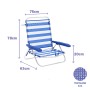 Folding Chair Marbueno Stripes Blue White 63 x 78 x 76 cm by Marbueno, Folding Chairs - Ref: D1400062, Price: 32,04 €, Discou...