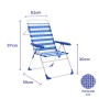 Folding Chair Marbueno Stripes Blue White 59 x 97 x 61 cm by Marbueno, Folding Chairs - Ref: D1400063, Price: 37,00 €, Discou...