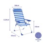 Chaise Pliante Marbueno Bleu Blanc 69 x 110 x 58 cm de Marbueno, Chaises pliantes - Réf : D1400064, Prix : 35,53 €, Remise : %