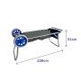 Marbueno Klapptisch mit Stuhlhalterung Aluminium Cabrio Camping & Strand 108X51X51 cm 10361 von Marbueno, Handwagen - Ref: D1...