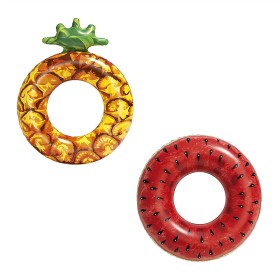 Bestway Aufblasbarer Schwimmring Wassermelone und Ananas Farbmix D116 cm +12 Jahre Strand und Pool 36121 von Bestway, Pool-Sp...