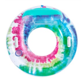 Bestway Ruota Gonfiabile con Maniglie e Schienale Tie Dye D118 cm Spiaggia e Piscina 43637 di Bestway, Giocattoli da piscina ...