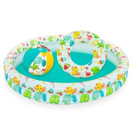 Bestway Piscina Hinchable Infantil con Techo Suelo Acolchado 91x91x91 cm +2 Años Jardin 52387 | Tienda24 - Global Online Shop Tienda24.eu